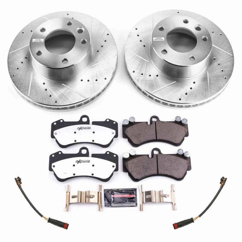 PowerStop — Z26 Street Performance Ceramic Brake Pad and Drilled & Slotted Rotor Kit