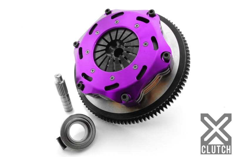 XCLUTCH — Clutch Kit Inc Chromoly Flywheel; 7  1/4" Twin Solid Ceramic Clutch Discs