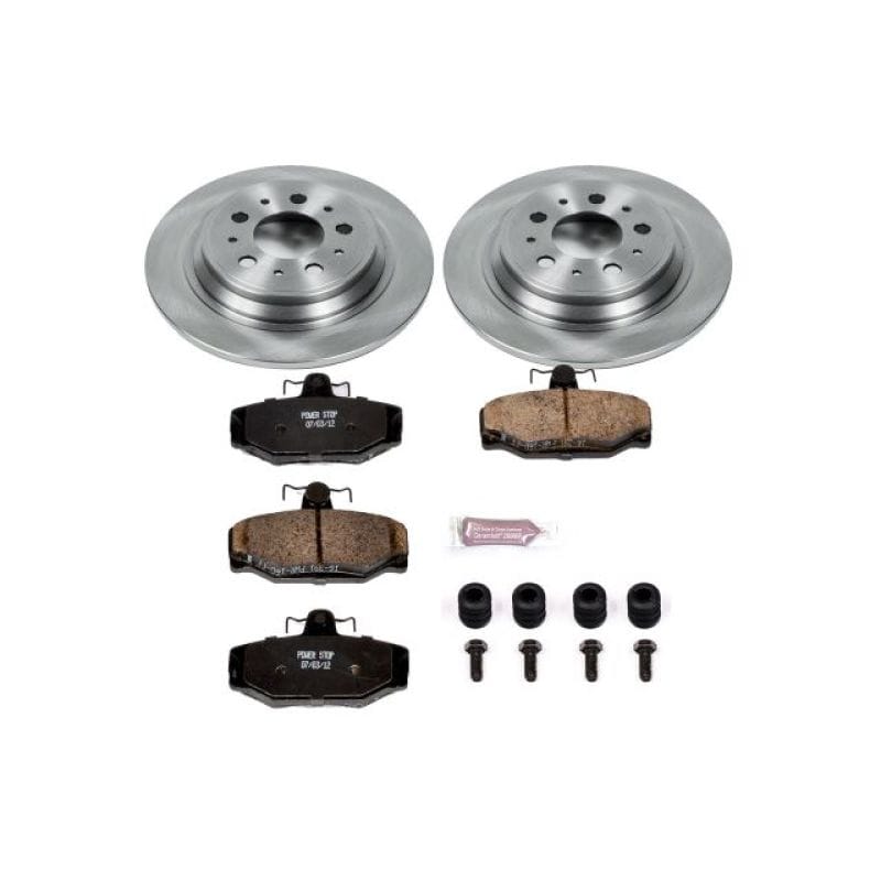 PowerStop — OE Stock Replacement Low-Dust Ceramic Brake Pad and Rotor Kit