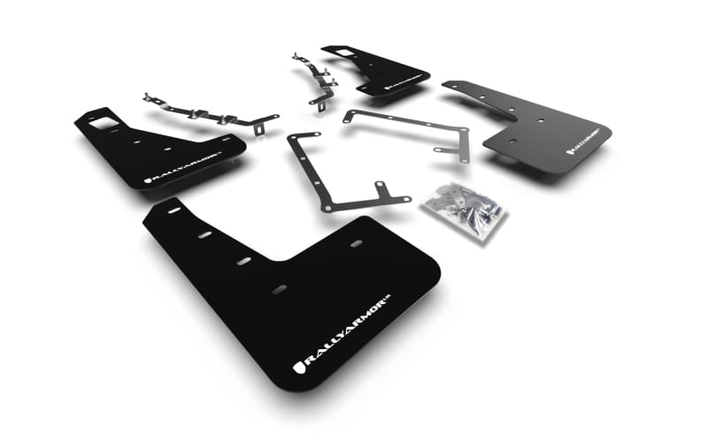 Rally Armor — Black Mud Flap/White Logo