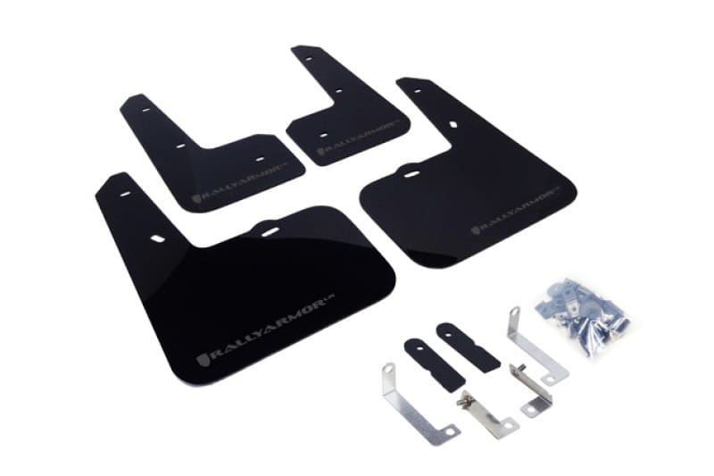 Rally Armor — Black Mud Flap/Grey Logo