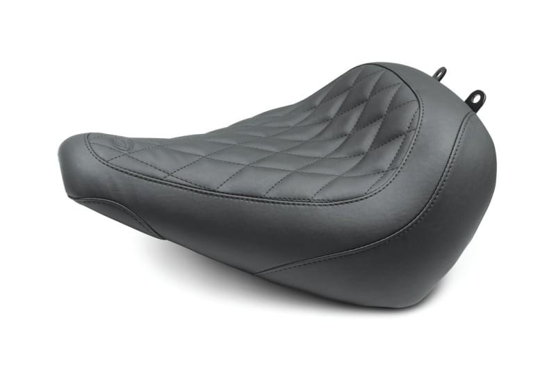 Mustang Motorcycle — Mustang 18-21 Harley Fat Boy Wide Tripper Solo Seat Diamond Stitch - Black