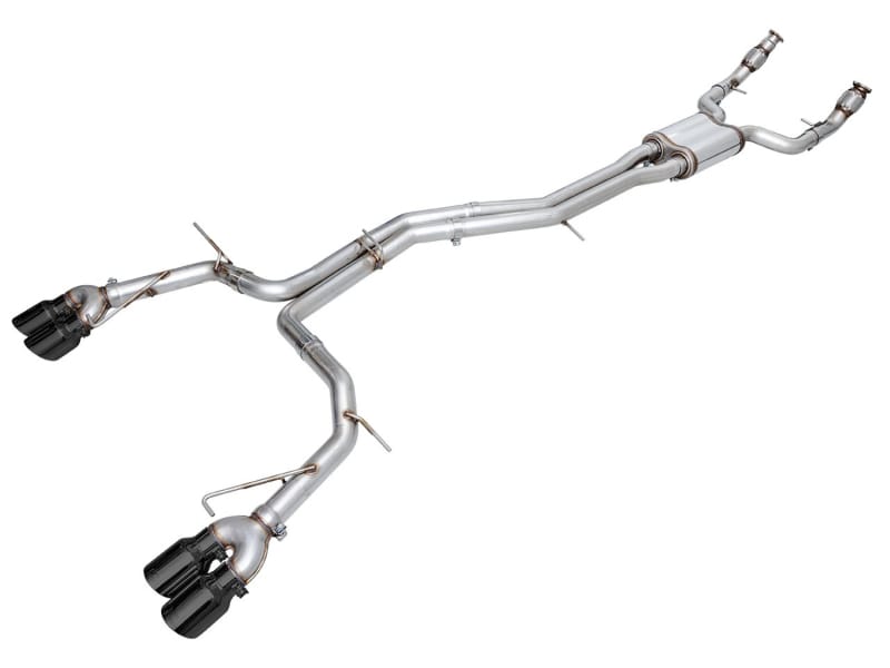 AWE Tuning — AWE Track Edition for Audi C8 S6/S7 - Diamond Black Tips