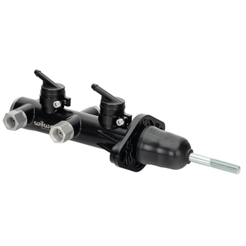 Wilwood — M/C,TANDEM,REMOTE,1.12 DIA,DIECAST,DUAL OUTLET,W/PUSHROD,WILWOOD,BLACK