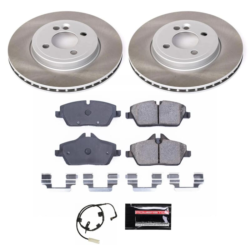 PowerStop — Semi-Coated Rotor and Low-Dust Ceramic Brake Pad Kit