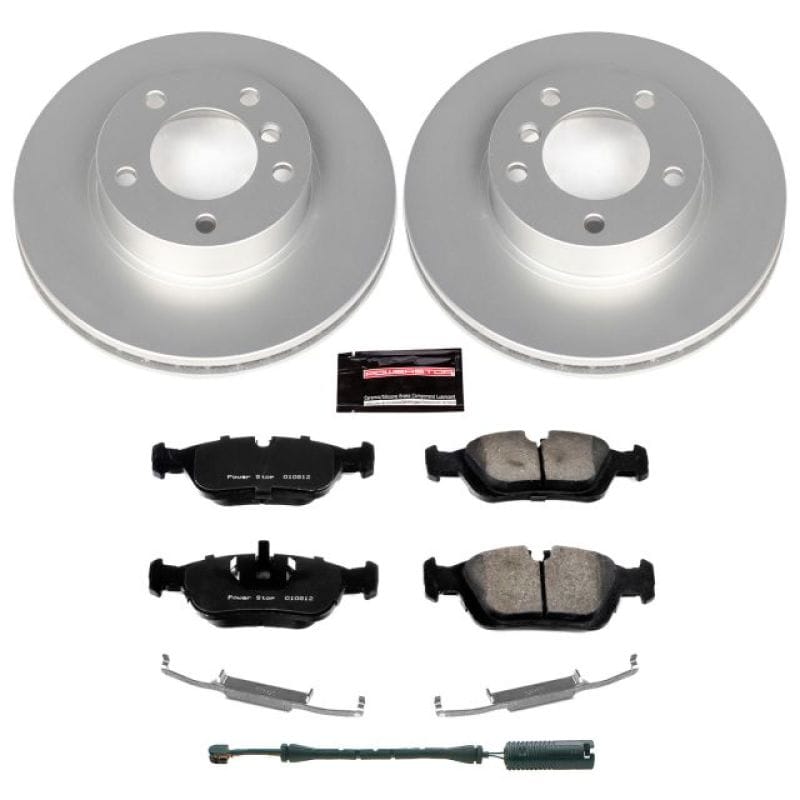 PowerStop — Genuine Geomet Coated Rotor and Carbon-Fiber Ceramic Brake Pad Kit