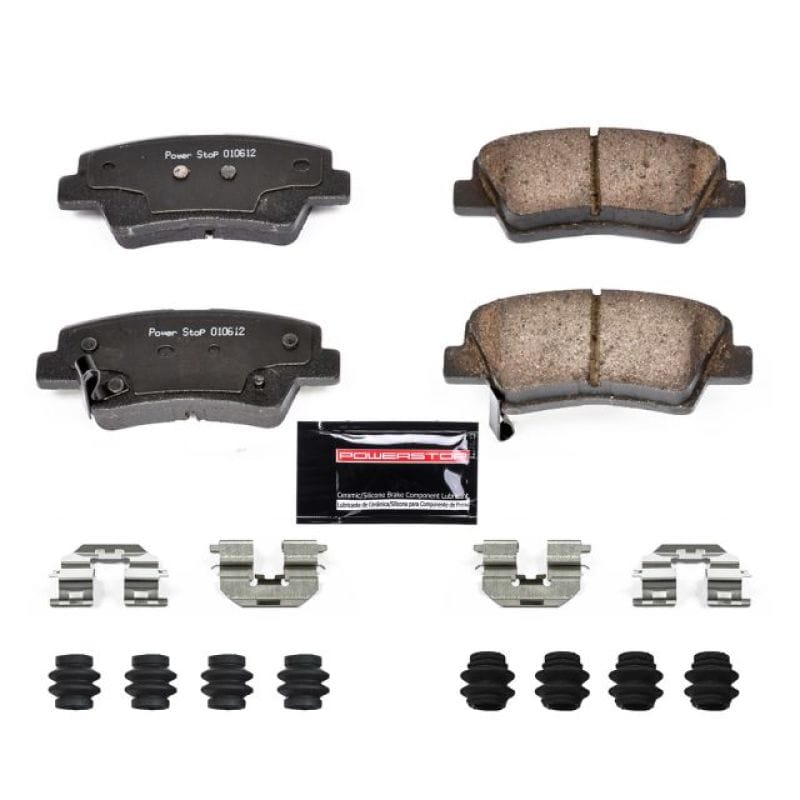 PowerStop — PowerStop - Z23 Daily Driver Carbon-Fiber Ceramic Brake Pads with Hardware Kit