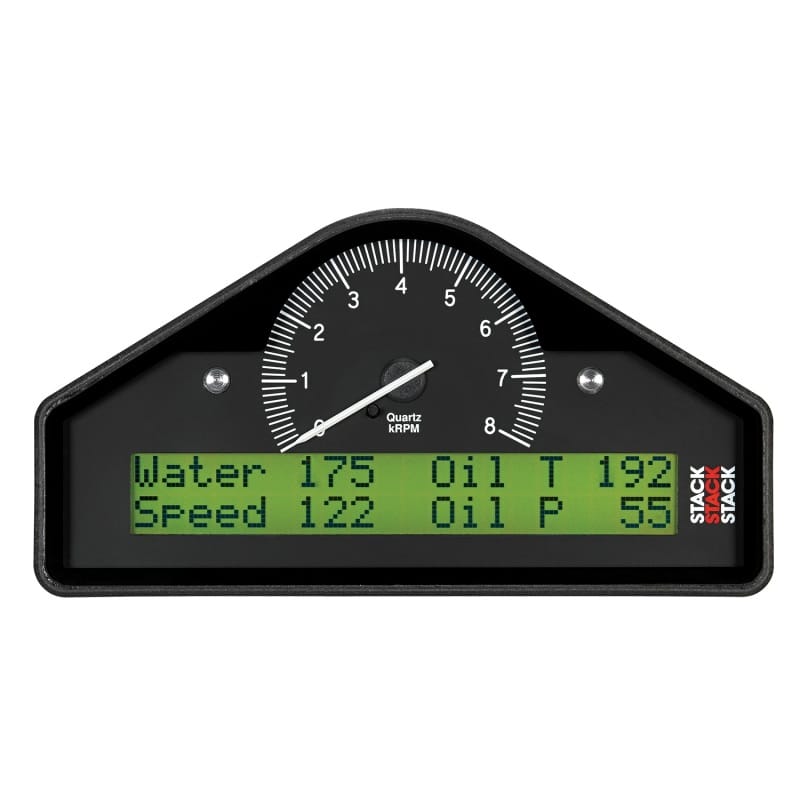 AutoMeter — RACE DISPLAY, PRE-CONFIGURED, BLACK, 0-8K RPM (PSI, DEG. F, MPH)