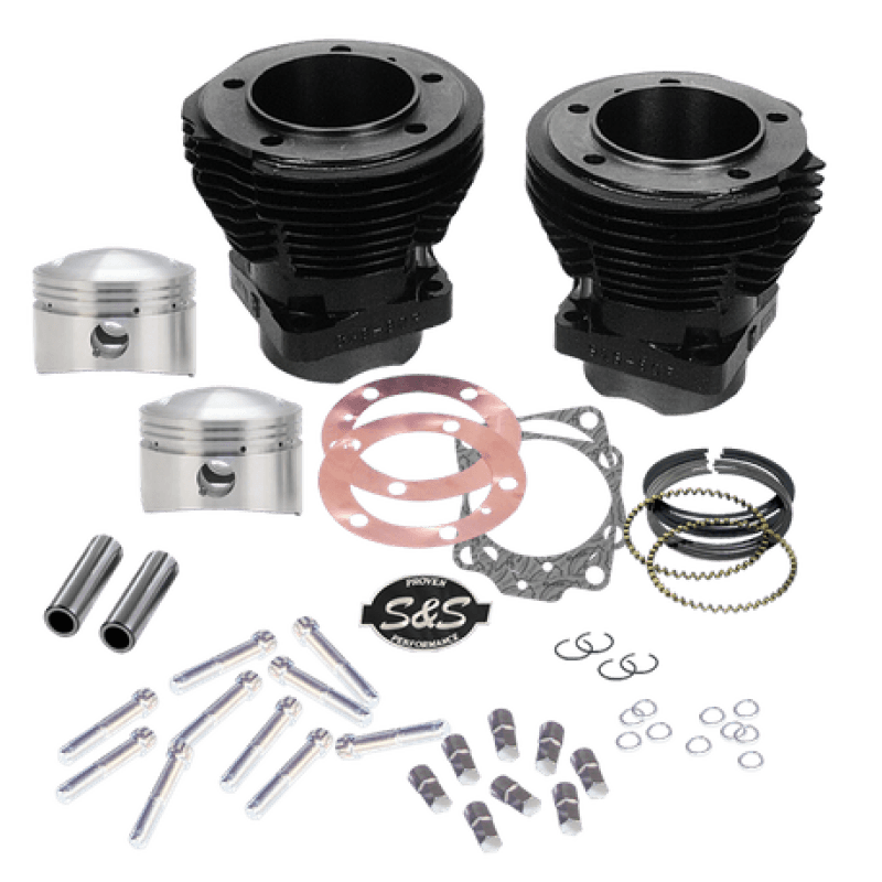 S&S Cycle — S&S Cycle 79-84 BT 88in Sidewinder 3-5/8in Big Bore Cylinder Kit - Gloss Black
