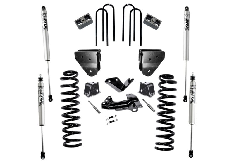 Superlift — 4" Lift Kit w/ FOX Shocks - 05-07 F250/350 4WD Dsl w/o 4Link Arms w/o RadiusArms
4in. Lift Kit w/FOX Shocks-05-07 F250/350 4WD Dsl w/o 4Link Arms w/o RadiusArms