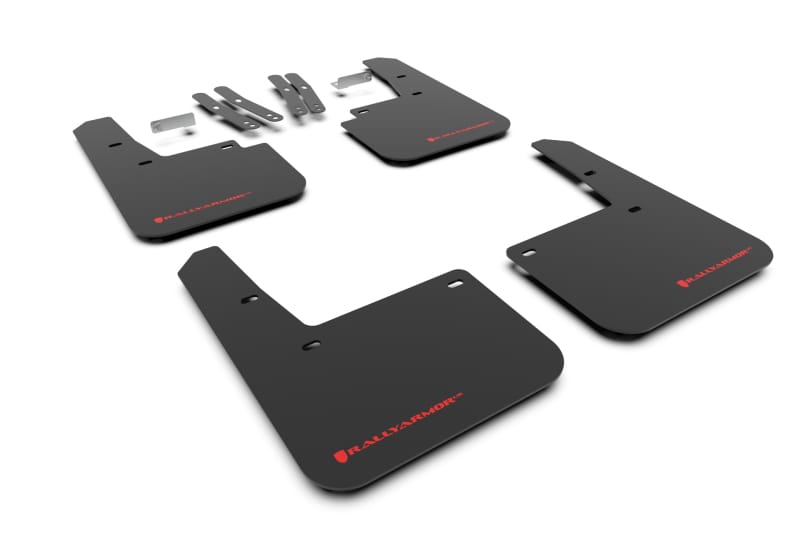 Rally Armor — Black Mud Flap/Red Logo