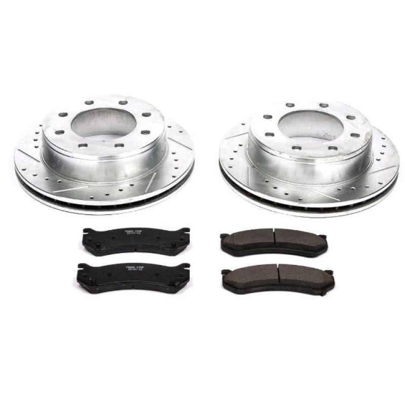 PowerStop — Z23 Daily Driver Carbon-Fiber Ceramic Brake Pad and Drilled & Slotted Rotor Kit