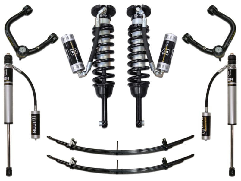 ICON — 05-15 TACOMA 0-3.5"/ 16-UP 0-2.75" STAGE 4 SUSPENSION SYSTEM W TUBULAR UCA
05-15 TACOMA 0-3.5"/16-23 0-2.75" STAGE 4 SUSPENSION SYSTEM W TUBULAR UCA