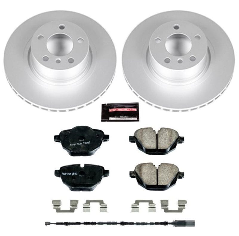 PowerStop — Genuine Geomet Coated Rotor and Carbon-Fiber Ceramic Brake Pad Kit