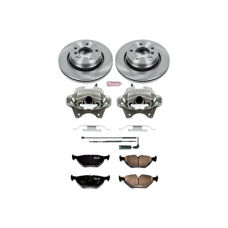 PowerStop — OE Stock Replacement Low-Dust Ceramic Brake Pad, Rotor and Caliper Kit