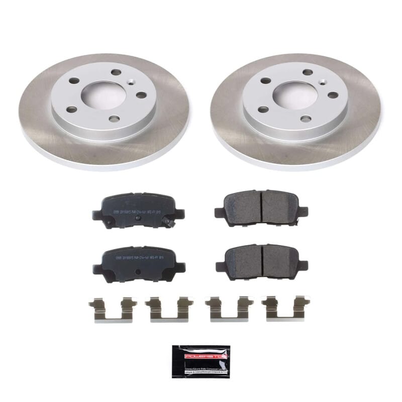 PowerStop — Semi-Coated Rotor and Low-Dust Ceramic Brake Pad Kit