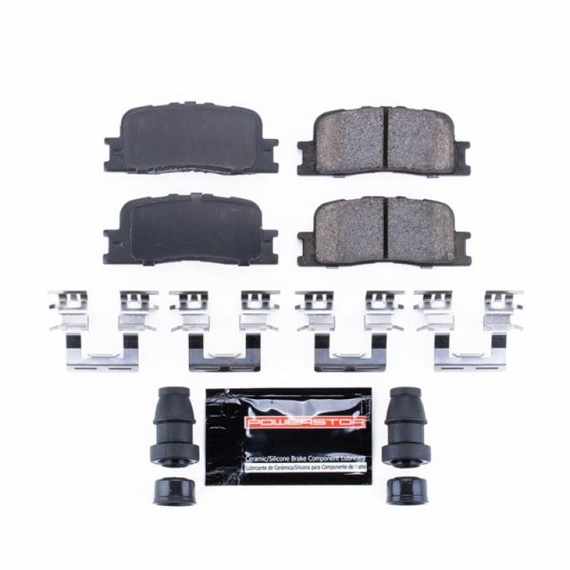 PowerStop — PowerStop - Z23 Daily Driver Carbon-Fiber Ceramic Brake Pads with Hardware Kit
