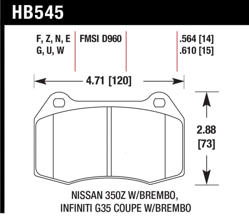 Hawk Performance — ER-1 Disc Brake Pad