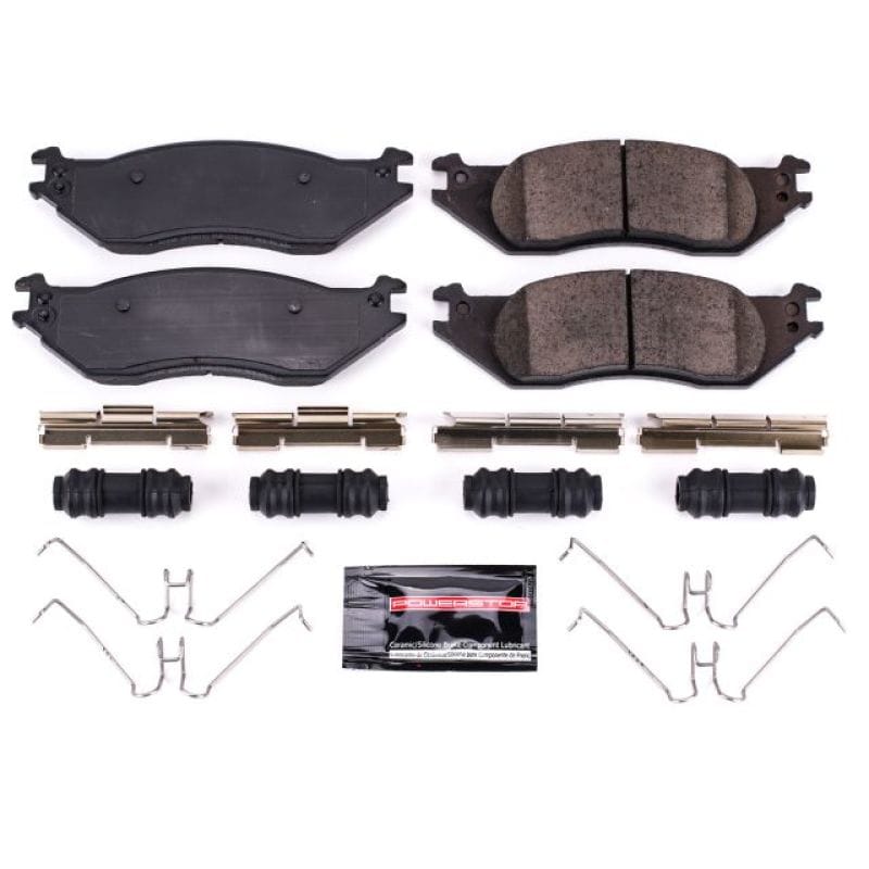 PowerStop — PowerStop - Z23 Daily Driver Carbon-Fiber Ceramic Brake Pads with Hardware Kit
