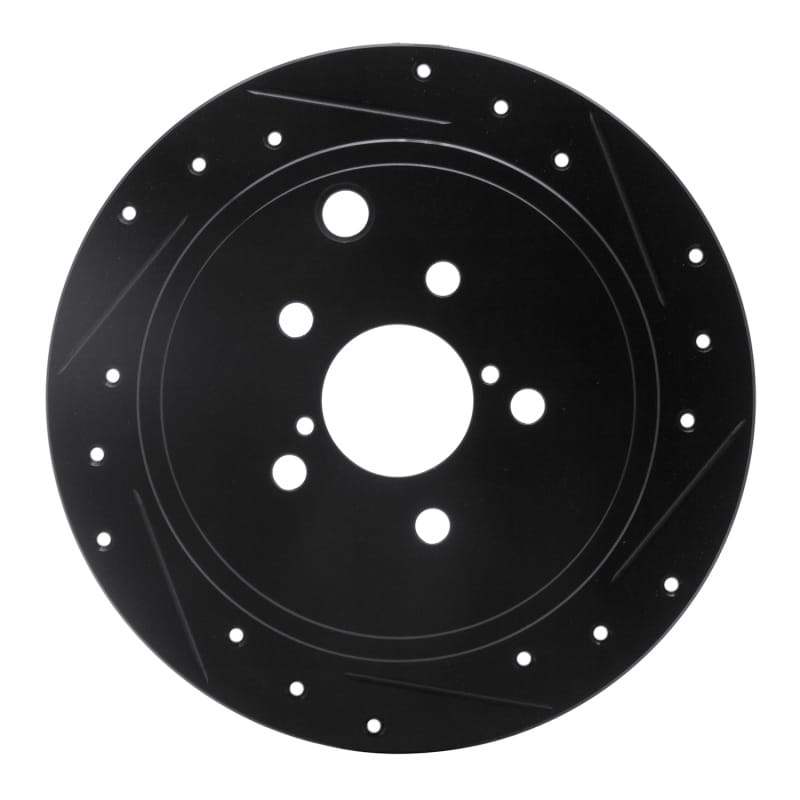 R1 Concepts — R1 Concepts Brake Rotor Drilled and Slotted Black