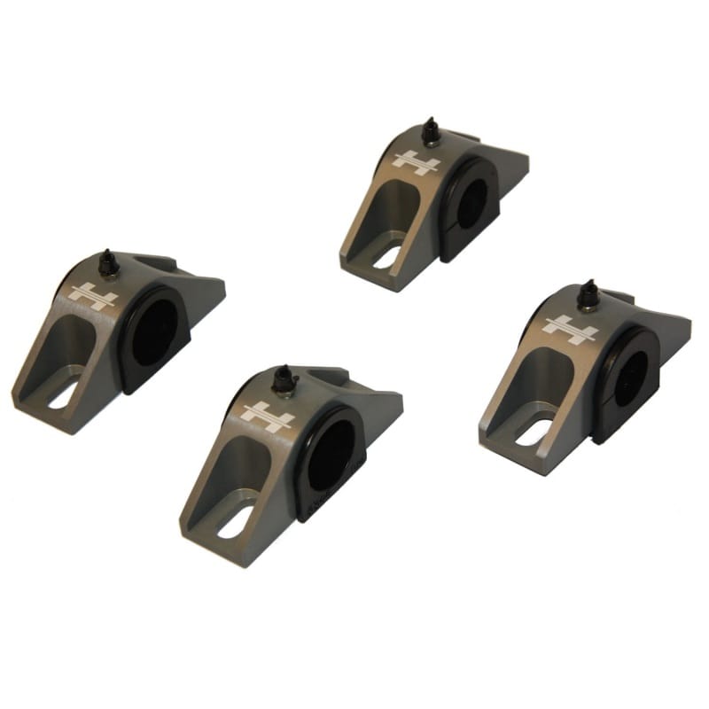 Hotchkis — Hotchkis billet sway bar bracket upgrade for 370Z G37 using 22441 sway bars.
Billet Sway Bar Bushing Bracket