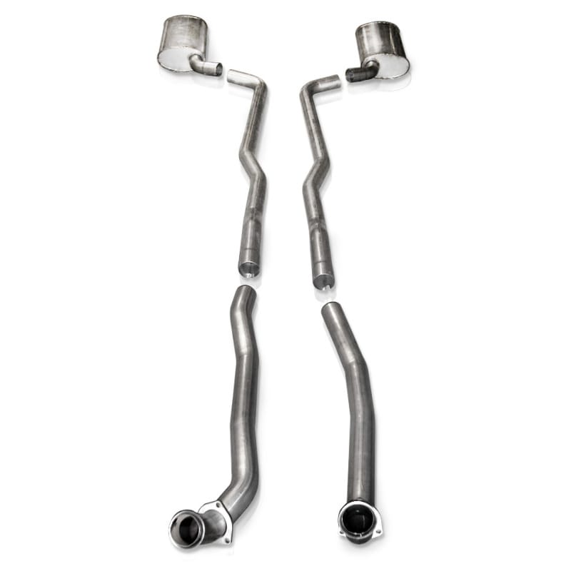 Stainless Works — Stainless Works Catback Dual Long Chambered Mufflers Factory Connect