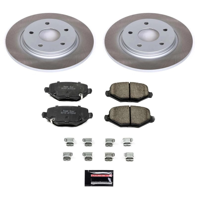 PowerStop — Semi-Coated Rotor and Low-Dust Ceramic Brake Pad Kit