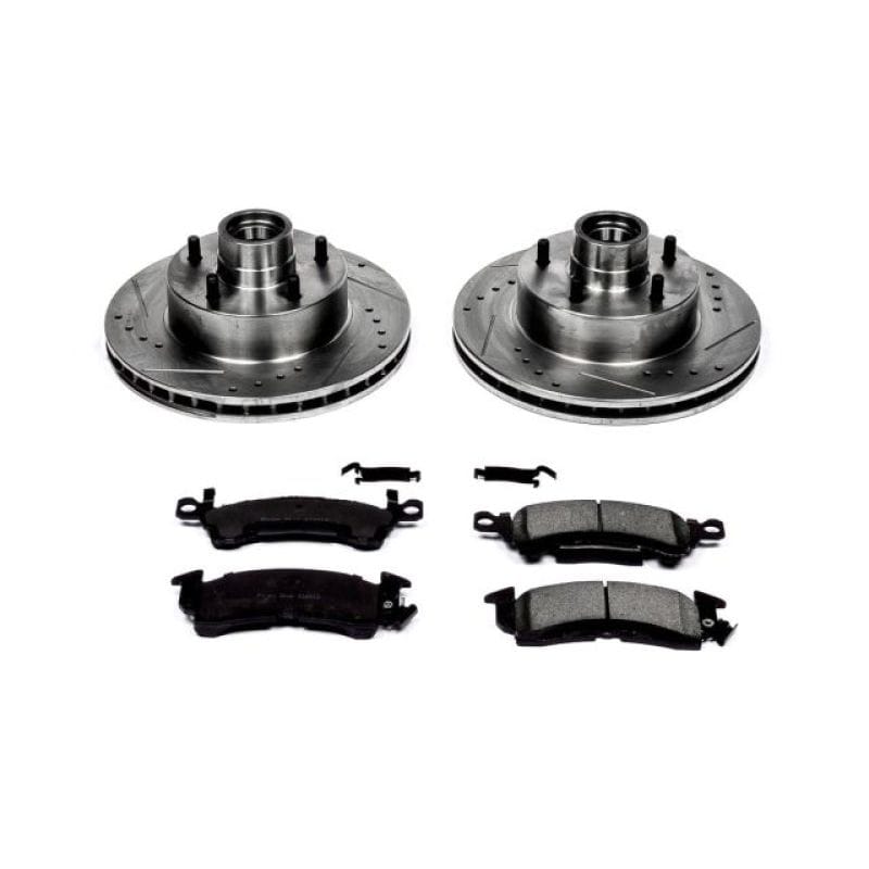 PowerStop — Z23 Daily Driver Carbon-Fiber Ceramic Brake Pad and Drilled & Slotted Rotor Kit