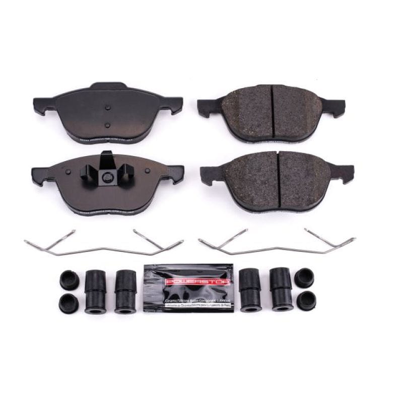 PowerStop — PowerStop - Z23 Daily Driver Carbon-Fiber Ceramic Brake Pads with Hardware Kit