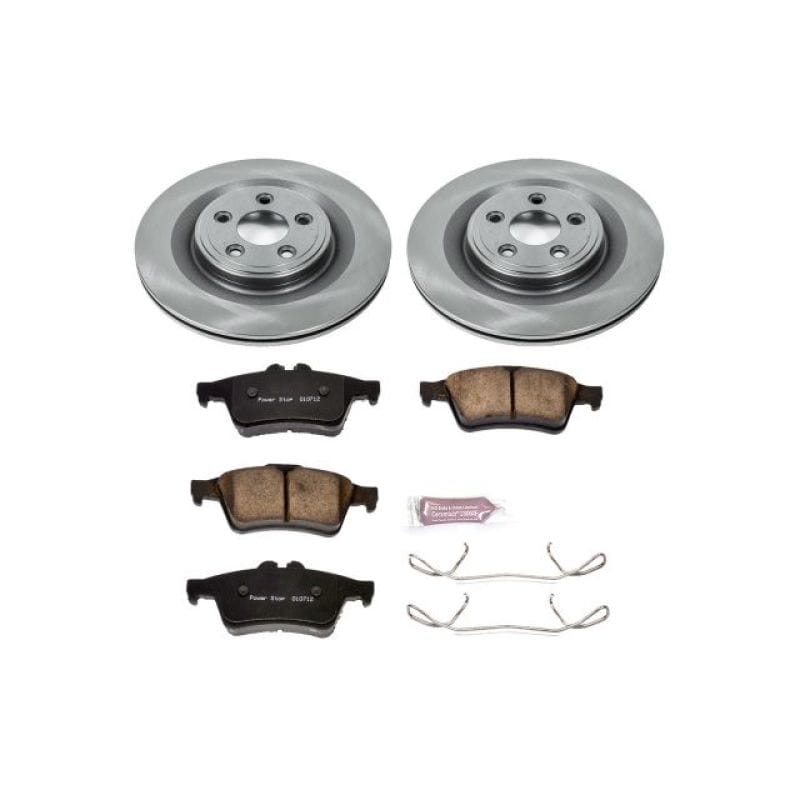 PowerStop — OE Stock Replacement Low-Dust Ceramic Brake Pad and Rotor Kit