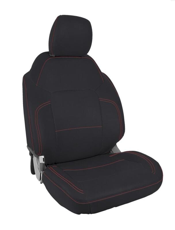 PRP Seats — PRP 2021+ Ford Bronco 4 Door Front Seat Covers (Pair) - Black w/ Red Stitching
Seat Covers