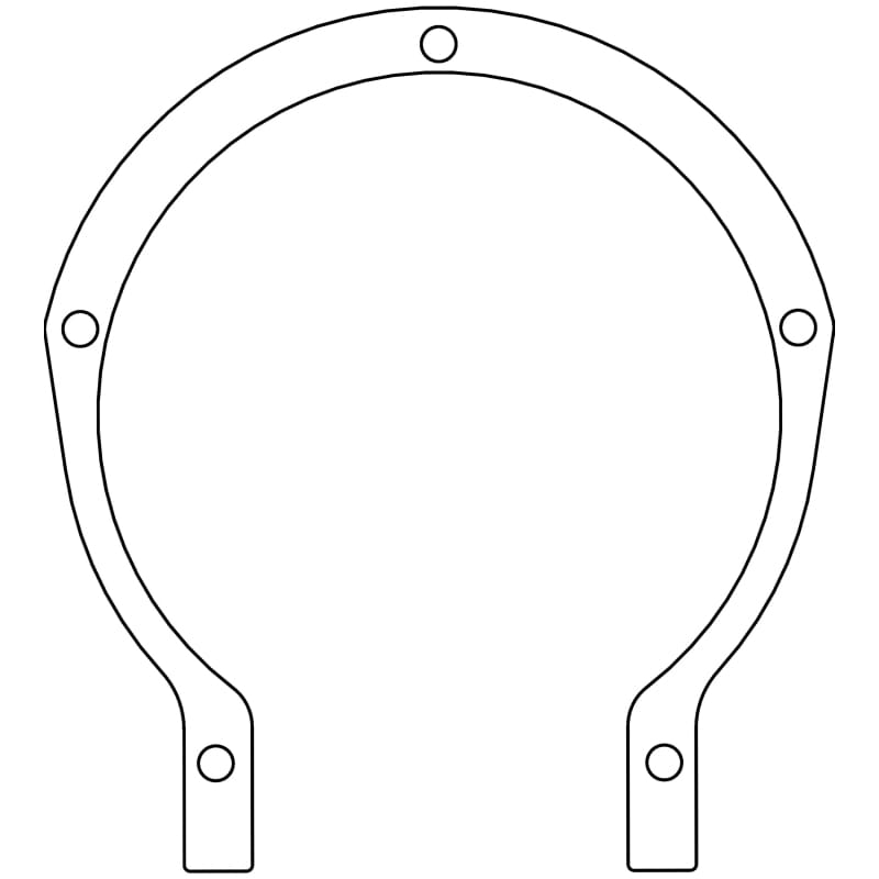 Cometic Gasket — Ford Flathead V8 8BA/8CM Timing Cover Gasket