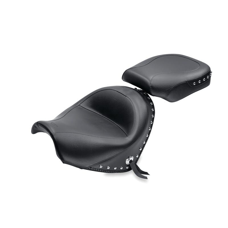 Mustang Motorcycle — Mustang 09-21 Suzuki Boulevard C50 & C50T Standard Touring 2PC Seat - Black