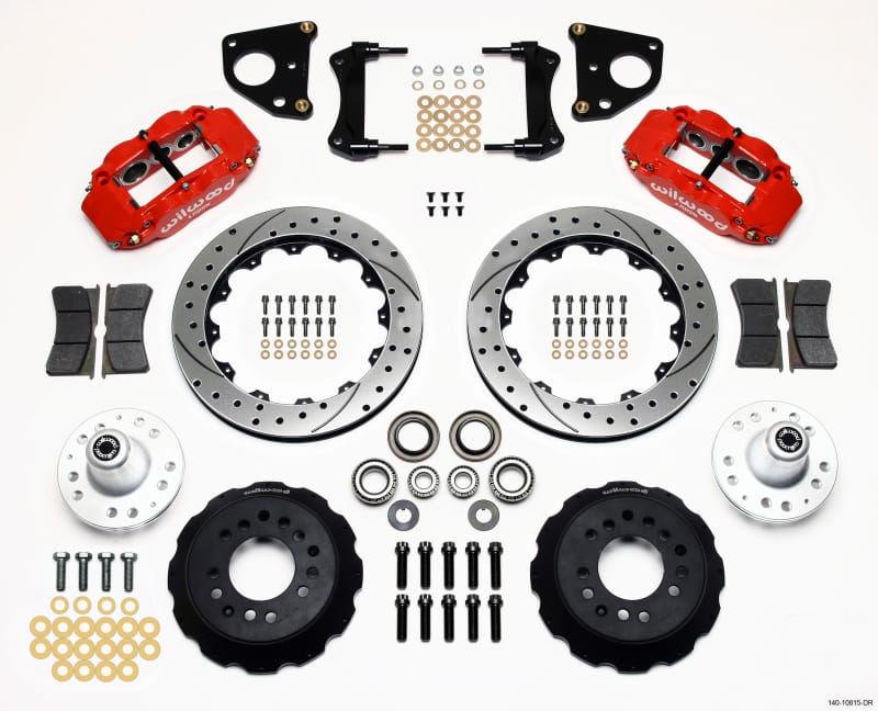 Wilwood — KIT,FRONT,CDP,B&E BODY,62-72 DRUM,BIG BRAKE,13.00,DRILL,RED