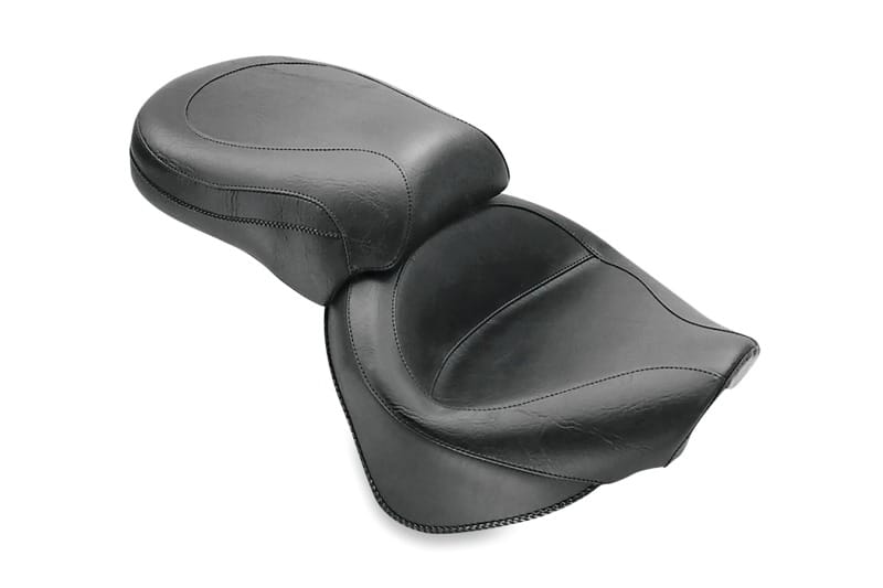 Mustang Motorcycle — Mustang 00-11 Yamaha V-Star 1100 Classic, 02-11 V-Star 1100 Silverado 2PC Seat - Black