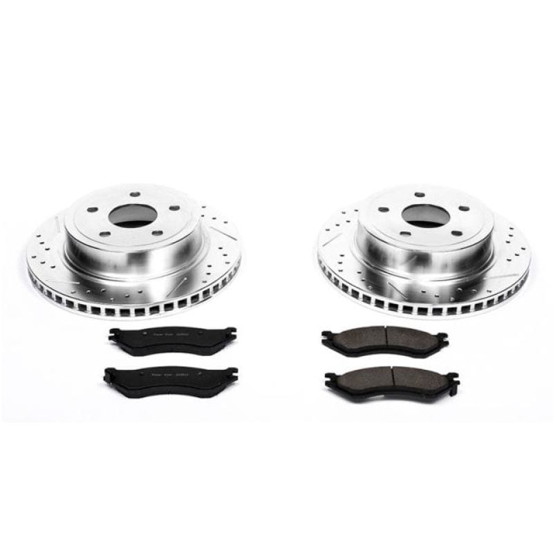 PowerStop — Z23 Daily Driver Carbon-Fiber Ceramic Brake Pad and Drilled & Slotted Rotor Kit
