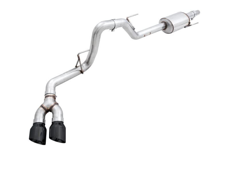 AWE Tuning — AWE 0FG Single Exit Exhaust for '15-'20 F-150 - 4.5" Diamond Black Tips