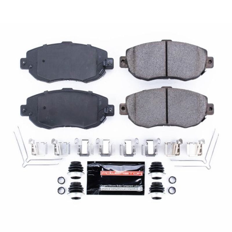 PowerStop — PowerStop - Z23 Daily Driver Carbon-Fiber Ceramic Brake Pads with Hardware Kit