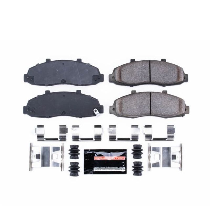 PowerStop — PowerStop - Z23 Daily Driver Carbon-Fiber Ceramic Brake Pads with Hardware Kit