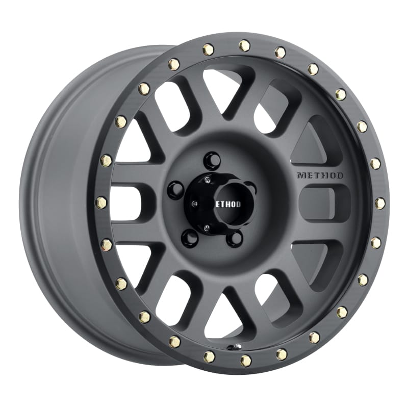 Method Wheels — Method MR309 Grid 17x8.5 0mm Offset 5x5 94mm CB Titanium/Black Street Loc Wheel