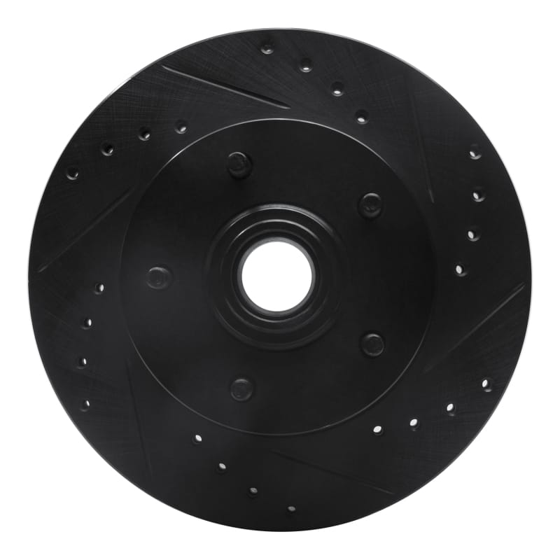 R1 Concepts — R1 Concepts Brake Rotor Drilled and Slotted Black