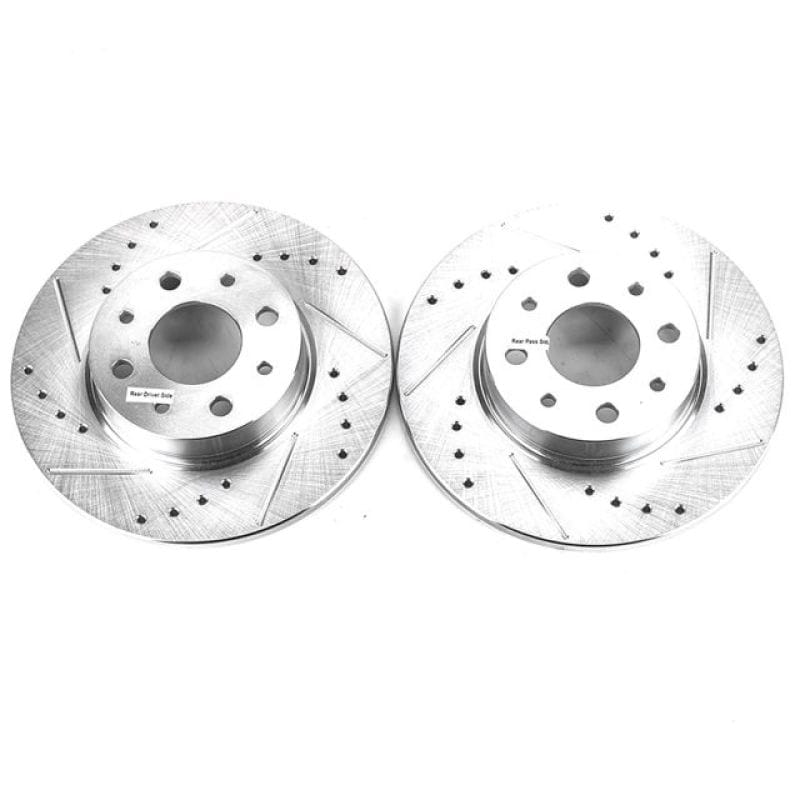 PowerStop — PowerStop Evolution Performance Drilled, Slotted & Plated Brake Rotor Pair