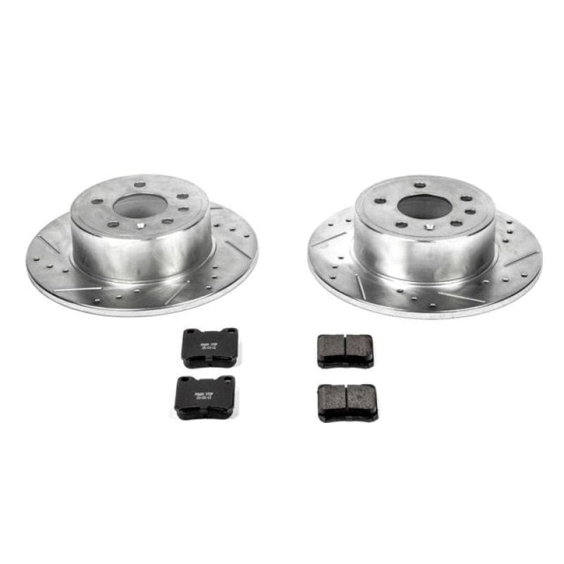 PowerStop — Z23 Daily Driver Carbon-Fiber Ceramic Brake Pad and Drilled & Slotted Rotor Kit