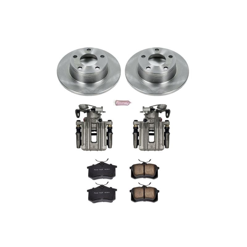 PowerStop — OE Stock Replacement Low-Dust Ceramic Brake Pad, Rotor and Caliper Kit