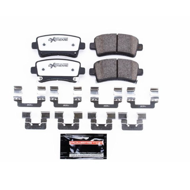 PowerStop — PowerStop - Z26 Performance Carbon-Fiber Ceramic Brake Pads with Hardware Kit