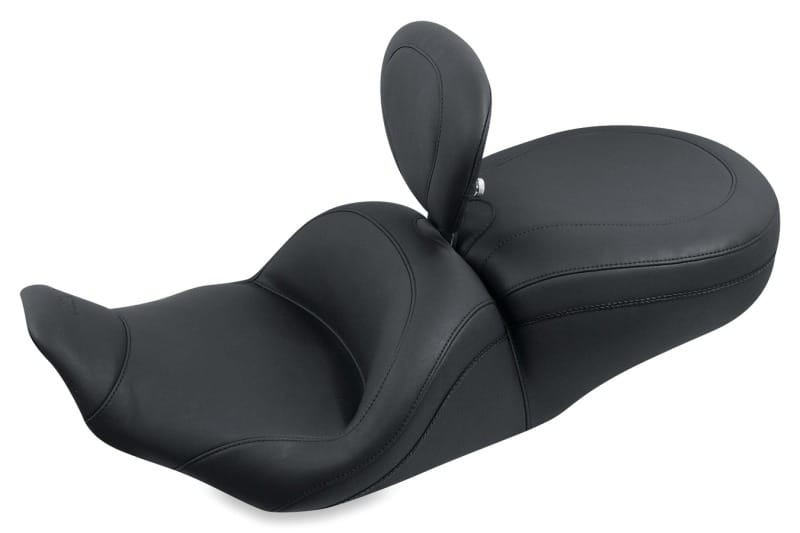 Mustang Motorcycle — Mustang 97-07 Harley Rd King,06-07 Str Glide,00-05 Eagle Lowdown Touring 1PC Seat w/DBR - Black