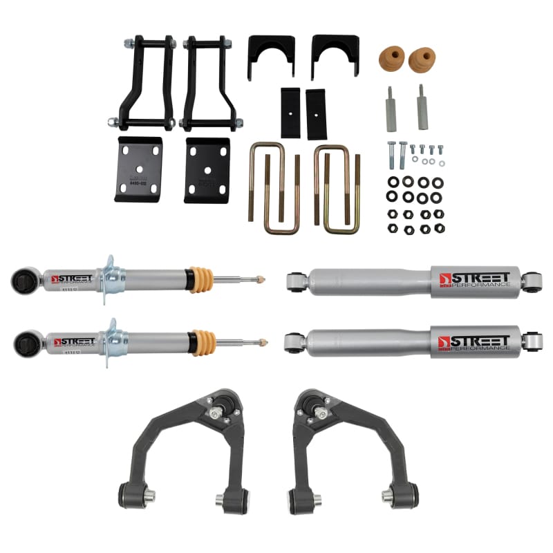 Belltech — Front And Rear Complete Kit W/ Street Performance Shocks
LOWERING KIT W/ STREET PERFORMANCE SHOCKS - 1042SP