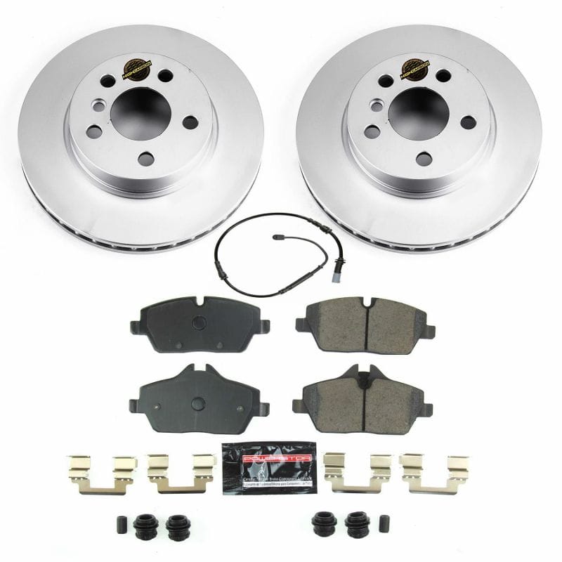 PowerStop — Genuine Geomet Coated Rotor and Carbon-Fiber Ceramic Brake Pad Kit