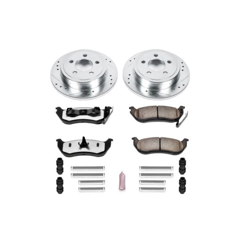 PowerStop — Z36 Truck and SUV Carbon-Fiber Ceramic Brake Pad and Drilled & Slotted Rotor Kit
