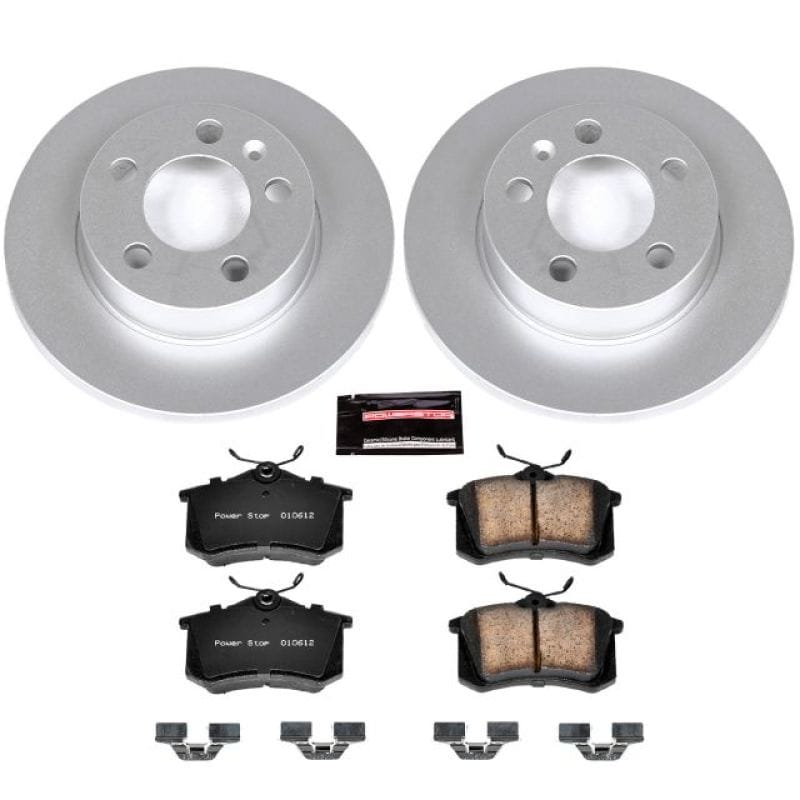 PowerStop — Genuine Geomet Coated Rotor and Carbon-Fiber Ceramic Brake Pad Kit